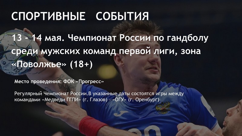 Чемпионат России по гандболу среди мужских команд первой лиги, зона «Поволжье» (18+).